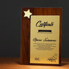 Wooden authorized plaque custom
