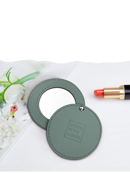 PU Leather Makeup Mirror