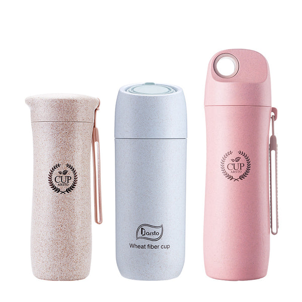 wheat straw fiber portable plastic cups