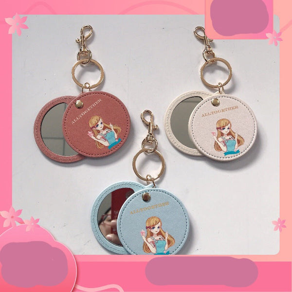 Customised keychain Singapore with mirror.