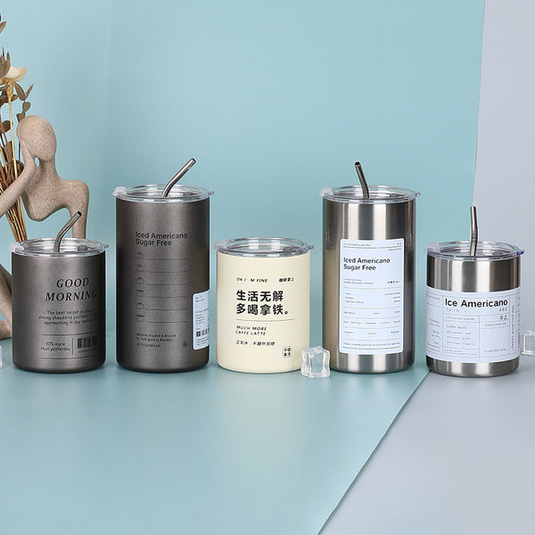 stainless steel coffee cup