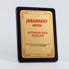 Wooden authorized plaque custom