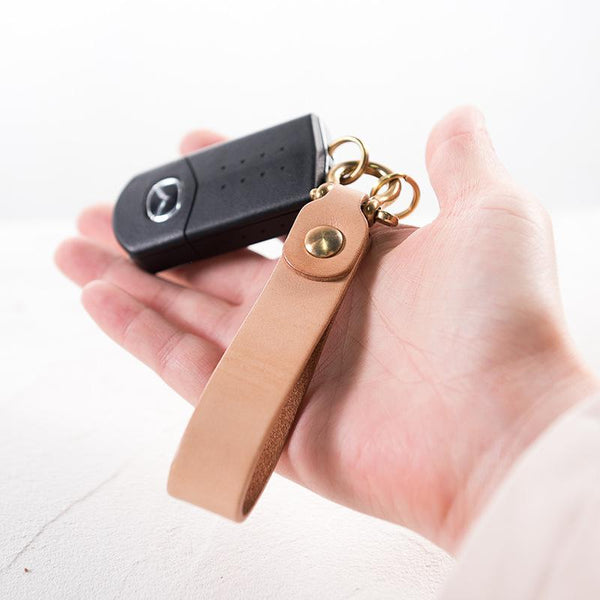 Veg Tanned Leather Keychain , key chain corporate gifts , Apex Gift