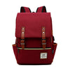 Retro men and women outdoor Canvas Backpack