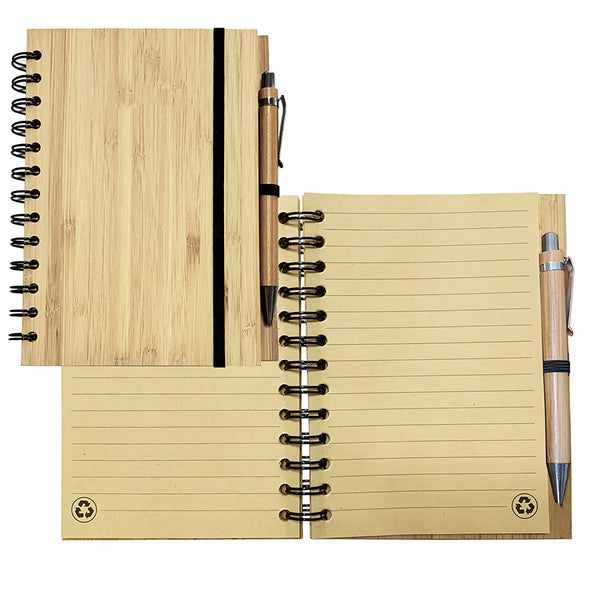 A5 real bamboo loose leaf notebook