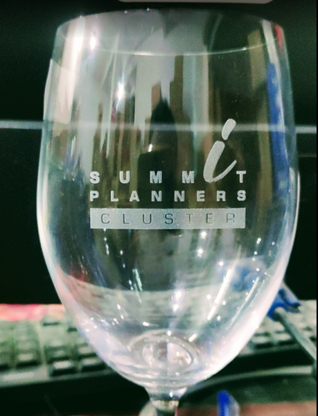 Corporate gifts Bulk With printing - Crystal wine glass with laser engraving