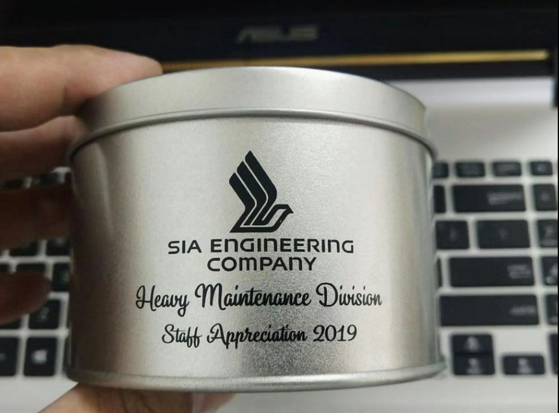 Corporate gifts Bulk With printing - Customised Metal tin with logo printing