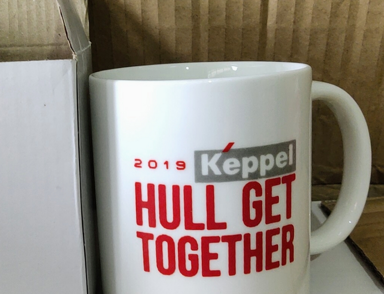 Corporate gifts Bulk With printing - Customised mugs for keppel Corporation
