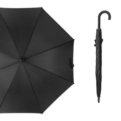 Double-grooved long-handled umbrella