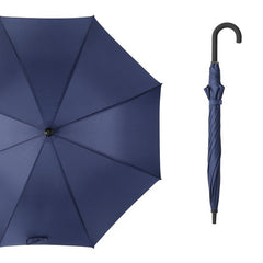 Double-grooved long-handled umbrella