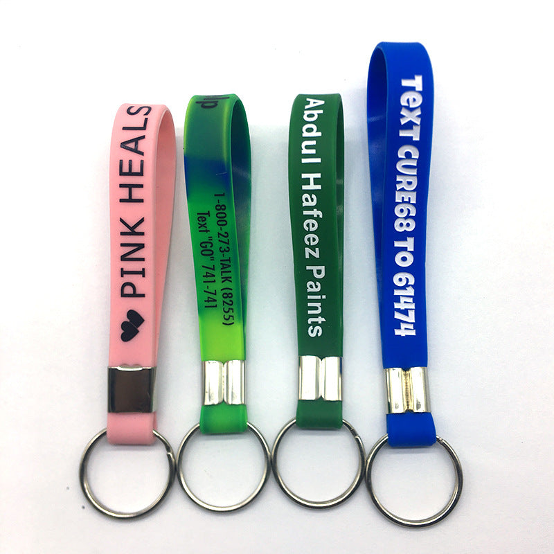 Keychain Soft Rabar Soft Silicone Keychain - Customised with Logo Printing - Corporate ...