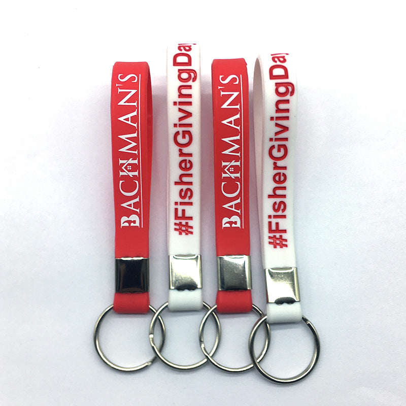 Soft Silicone Keychain - Customised with Logo Printing - Corporate ...