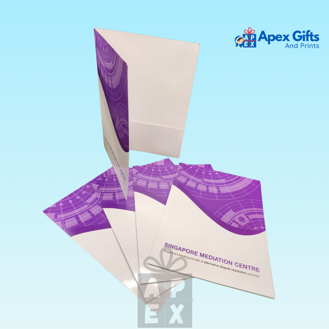 L Folder Project Example Custom single-layer L folder - Customised with Logo Printing ...