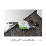 2-IN-1 Retractable Charging Cable - Corporate Gifts - Apex Gifts and Prints