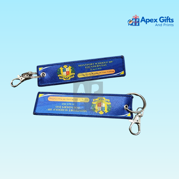 Customized embroidered keychain