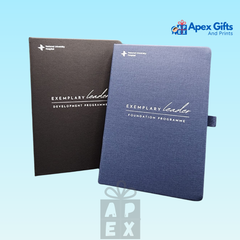 Leather PU material business notebook