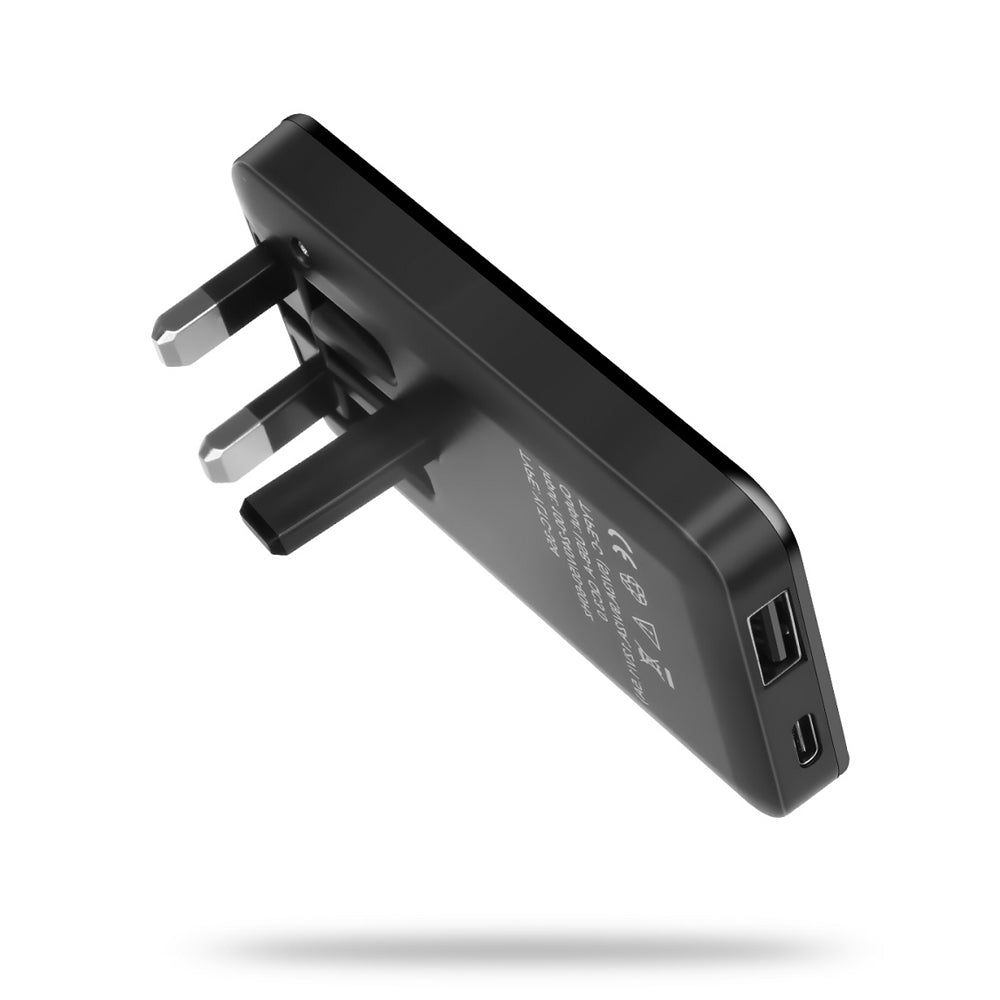 slim 18w uk plug type c foldable fast charger