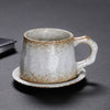 Load image into Gallery viewer, retro rust coffee cups with plates
