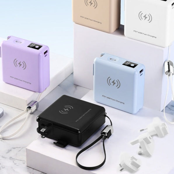 four-in-one portable PD45w15000MAH power bank