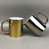 Load image into Gallery viewer, Gold plated ceramic mug