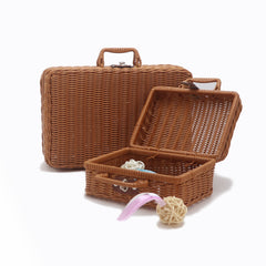 Weaving rattan woven storage basket