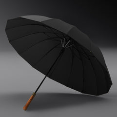Solid Wood Men's Umbrella Printing Logo