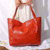 갤러리 뷰어에 이미지 로드, Women&#39;s large retro oil wax leather bag