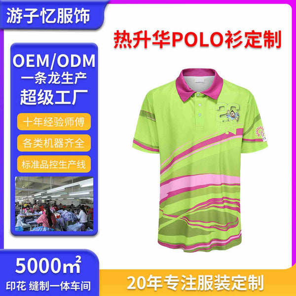 3D full version printed polo shirt