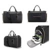 Load image into Gallery viewer, PU leather canvas duffel bag