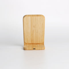 10W bamboo Eco-friendly stand wireless charger