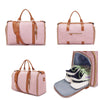 Load image into Gallery viewer, PU leather canvas duffel bag