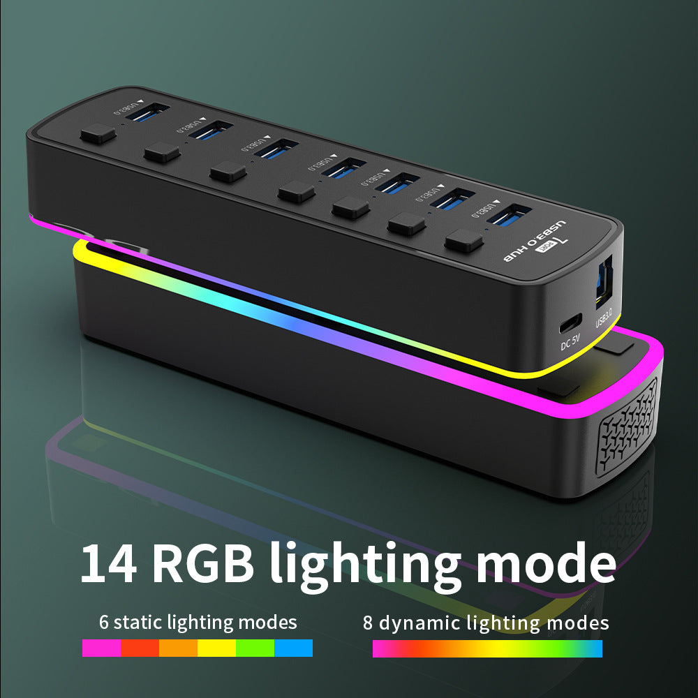 custom RGB cool usb hub3.0 - Customised with Logo Printing - Corporate ...