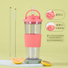 Customized large-hole suction bubble tea cup