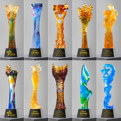 Crystal trophy custom crafts