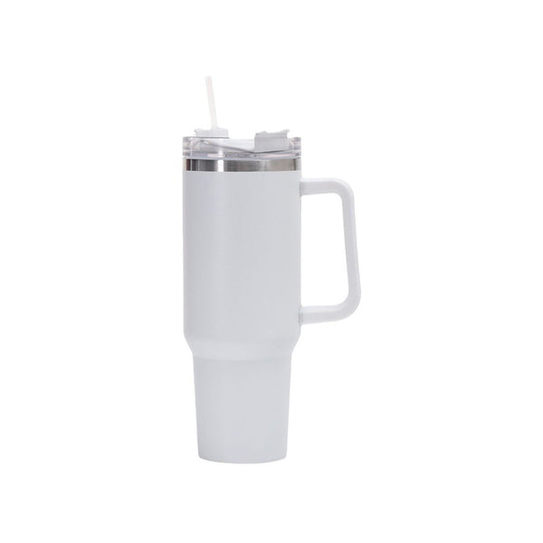 40OZ thermos cup with handle straw