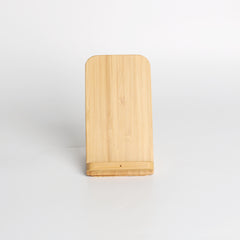 10W bamboo and wood stand wireless charger