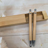 Load image into Gallery viewer, bamboo pen set with metal hooks