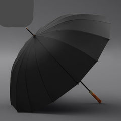 Solid Wood Men's Umbrella Printing Logo