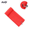 Microfiber Golf Towels with embroidered logo.