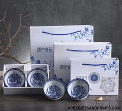 Blue and White Porcelain Ceramic Bowl Set , bowl corporate gifts , Apex Gift
