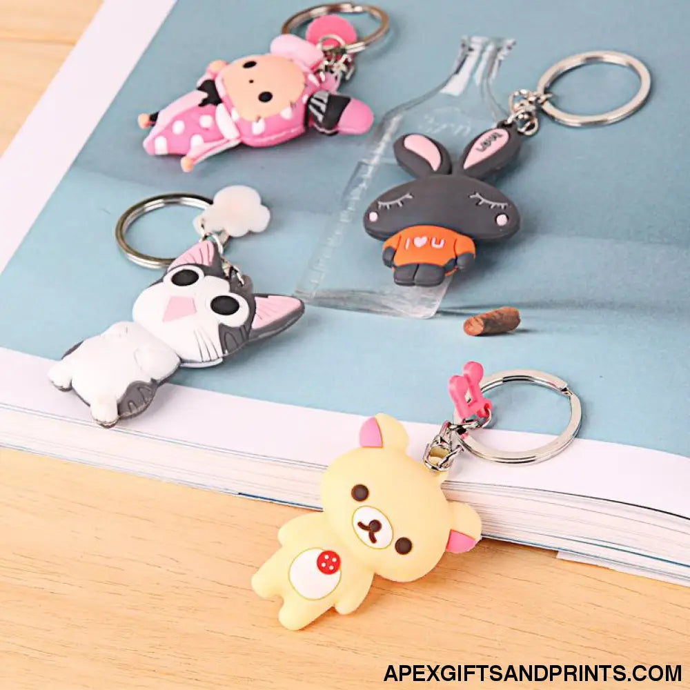 Cartoon double-sided key chain , key chain corporate gifts , Apex Gift