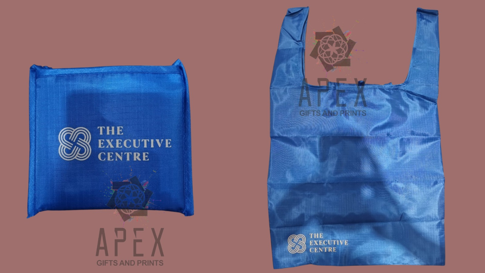 Customised Foldable Nylon Bag With Prints by Singapore Corporate gifts ...