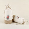 Customized linen round bottom tea packaging storage bag , tea storage bag corporate gifts , Apex Gift