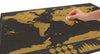 将图像加载到图库查看器中， Black &amp; Gold Creative Travel Map , map corporate gifts , Apex Gift