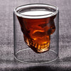 Creative Bar Double Glass Skull Cup