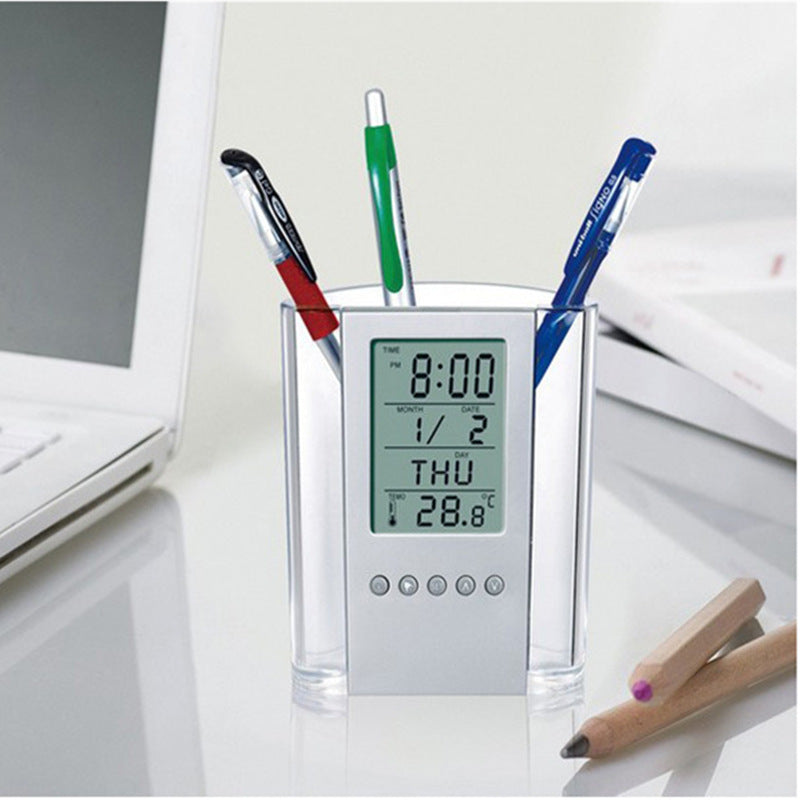 Digital Clock  Plastic Pen Holder , holder corporate gifts , Apex Gift