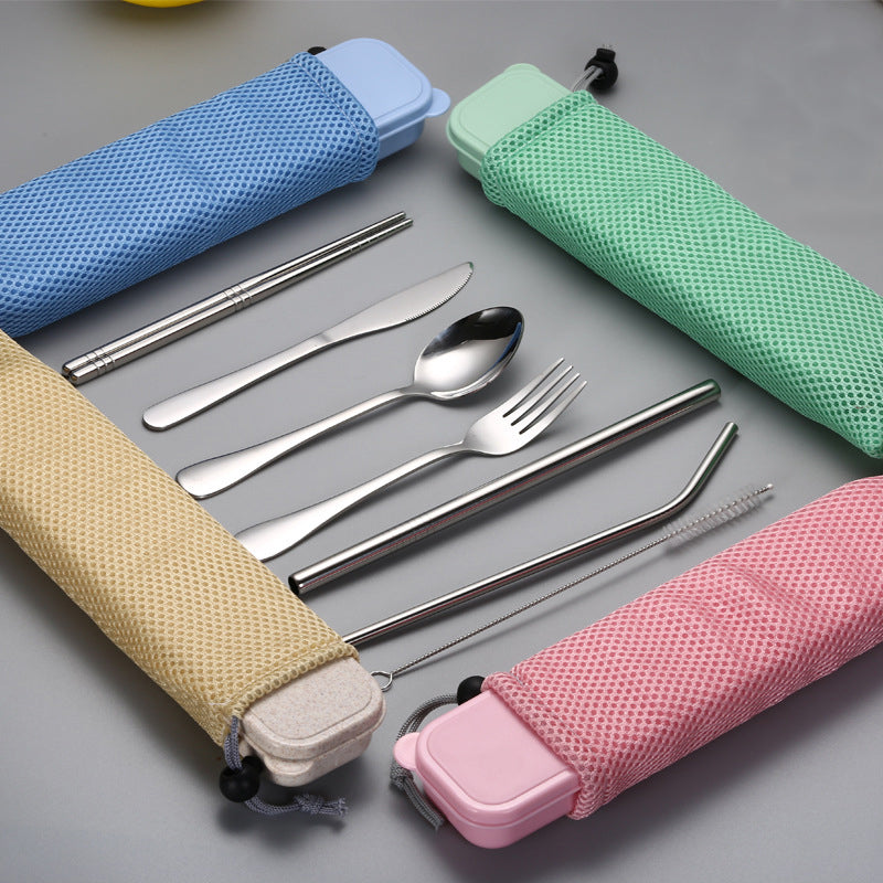 Stainless Steel Travel Portable Tableware, Knives, Forks, Spoons, Pipets , Cutlery corporate gifts , Apex Gift