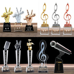Crystal Music Competition Trophy , trophy corporate gifts , Apex Gift