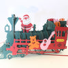 갤러리 뷰어에 이미지 로드, Santa Claus train 3D stereo greeting gift card , card corporate gifts , Apex Gift