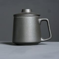 Mark ceramic cup with filter